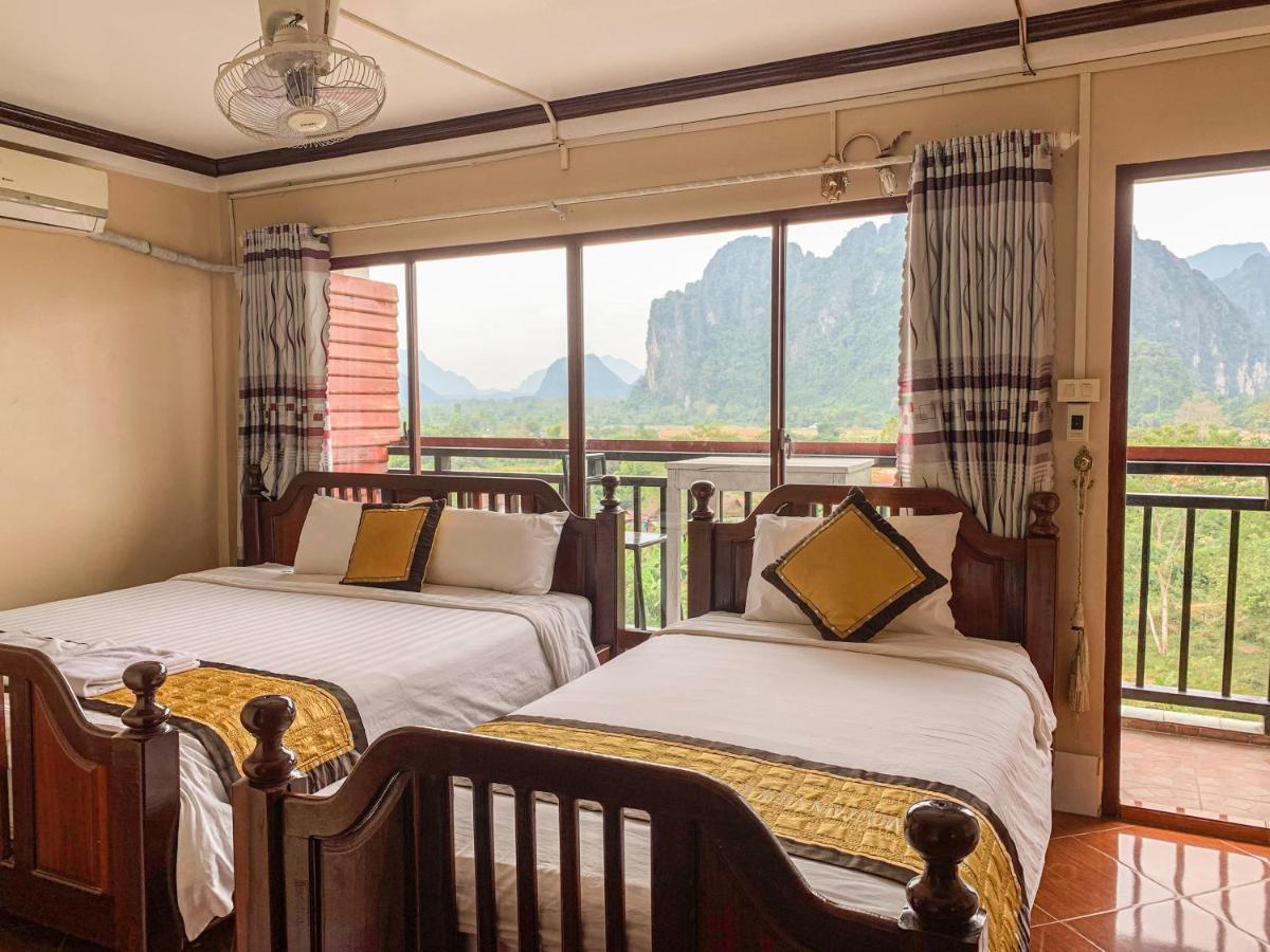 Bountang Mountain View Riverside Hotel Vang Vieng Exterior foto